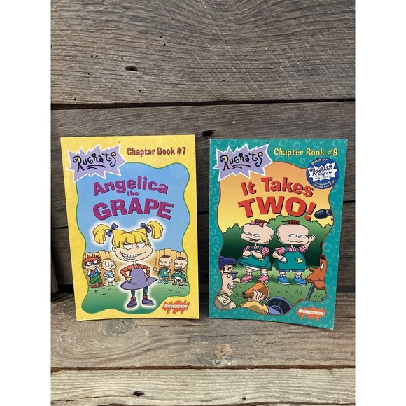 Rugrats Lot of 2‎ Vintage 2000 Books Angelica the Grape It Takes Two Nickelodeon - Picture 1 of 4